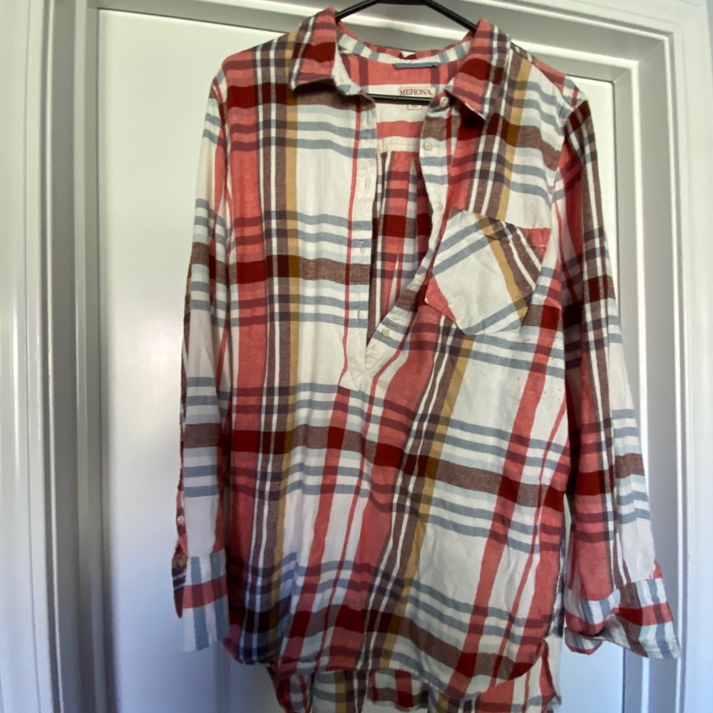 Merona xxl flannel top